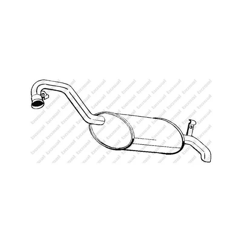 Silencieux arrière BOSAL 200-209