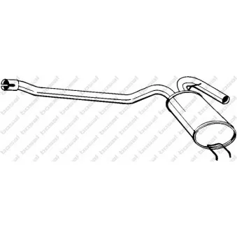Silencieux central BOSAL 200-227