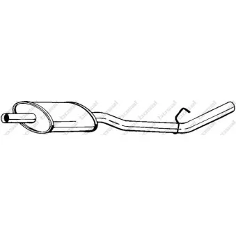 Silencieux central BOSAL 200-267