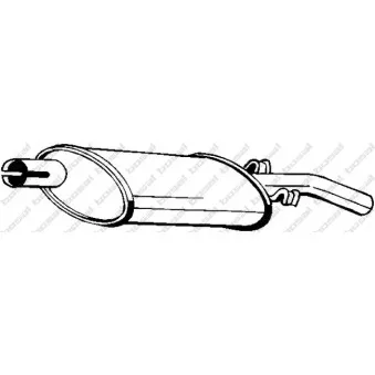 Silencieux arrière BOSAL 200-397
