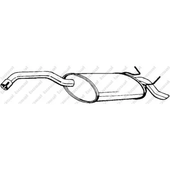 Silencieux arrière BOSAL 200-543