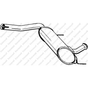 Silencieux central BOSAL 200-729