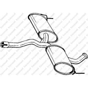 Silencieux central BOSAL 200-731