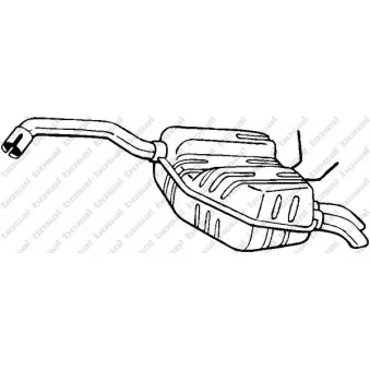 Silencieux arrière BOSAL 200-733