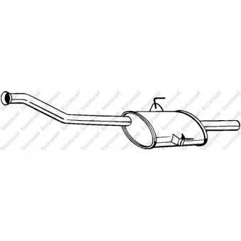 Silencieux central BOSAL 200-801