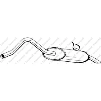 Silencieux arrière BOSAL 200-819
