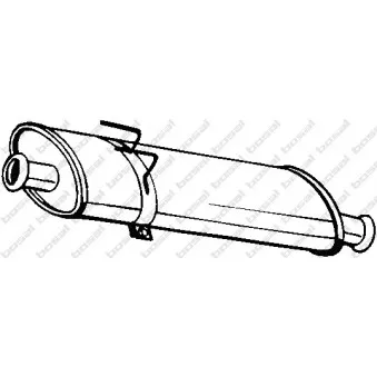 Silencieux central BOSAL 200-825
