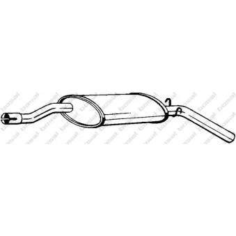 Silencieux central BOSAL 200-969