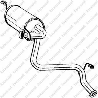 Silencieux arrière BOSAL 210-841
