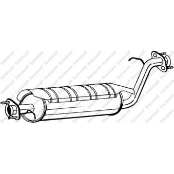 Silencieux central BOSAL 211-381