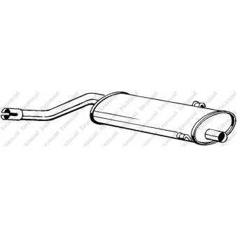 Silencieux central BOSAL 215-755