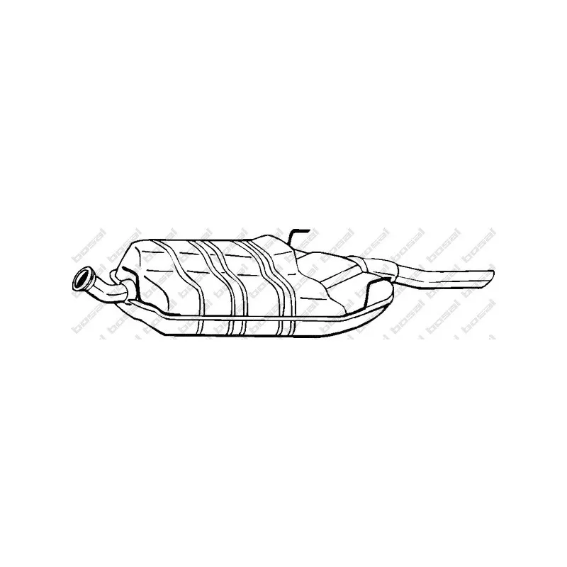 Silencieux arrière BOSAL 215-831
