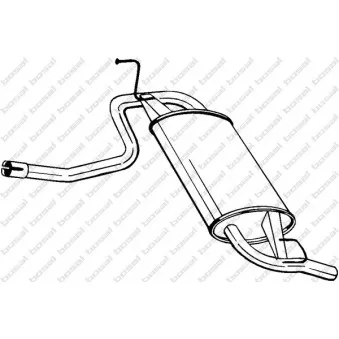 Silencieux arrière BOSAL 219-133