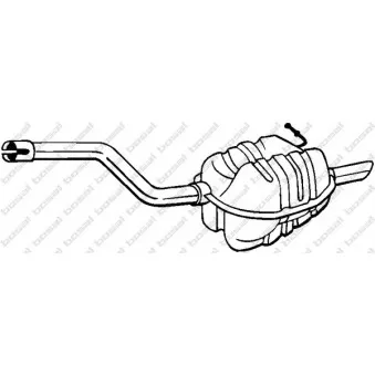 Silencieux arrière BOSAL 220-003