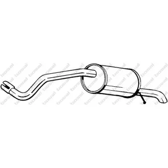 Silencieux arrière BOSAL 220-005