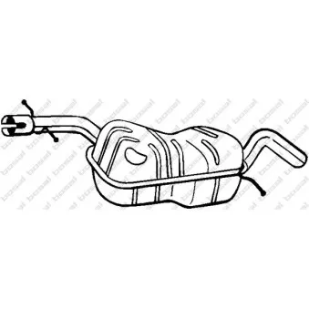 Silencieux central BOSAL 220-013