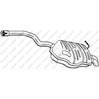 Silencieux arrière BOSAL 220-469