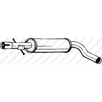 Silencieux central BOSAL 220-663