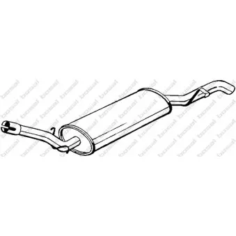 Silencieux arrière BOSAL 227-011