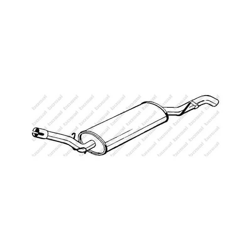 Silencieux arrière BOSAL 227-011
