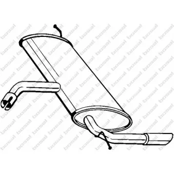 Silencieux arrière BOSAL 227-039
