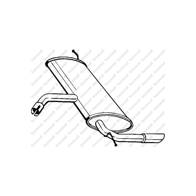 Silencieux arrière BOSAL 227-039
