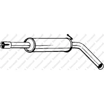 Silencieux central BOSAL 227-047