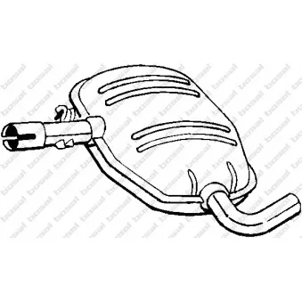 Silencieux central BOSAL 227-069