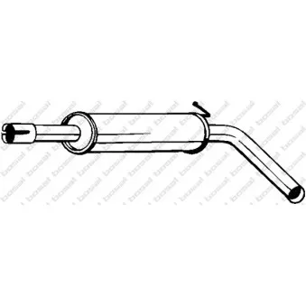 Silencieux central BOSAL 227-481