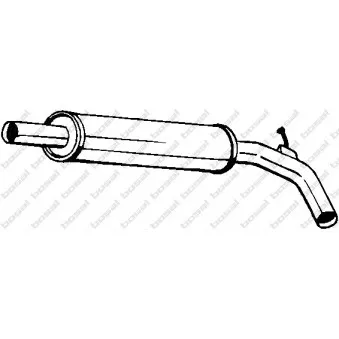 Silencieux central BOSAL 227-617
