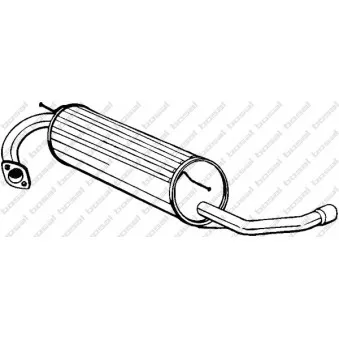 Silencieux arrière BOSAL 228-003