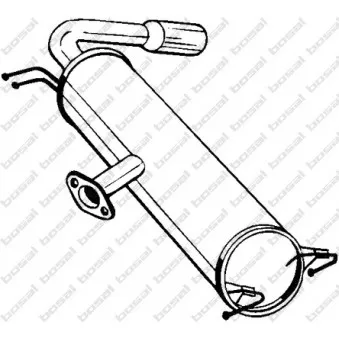 Silencieux arrière BOSAL 228-047