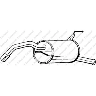 Silencieux arrière BOSAL 228-145