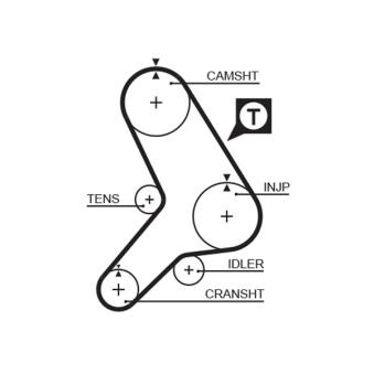 Courroie crantée GATES