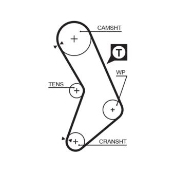 Courroie crantée GATES