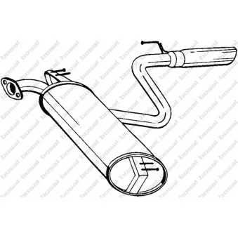 Silencieux arrière BOSAL 228-469