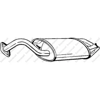 Silencieux arrière BOSAL 228-491
