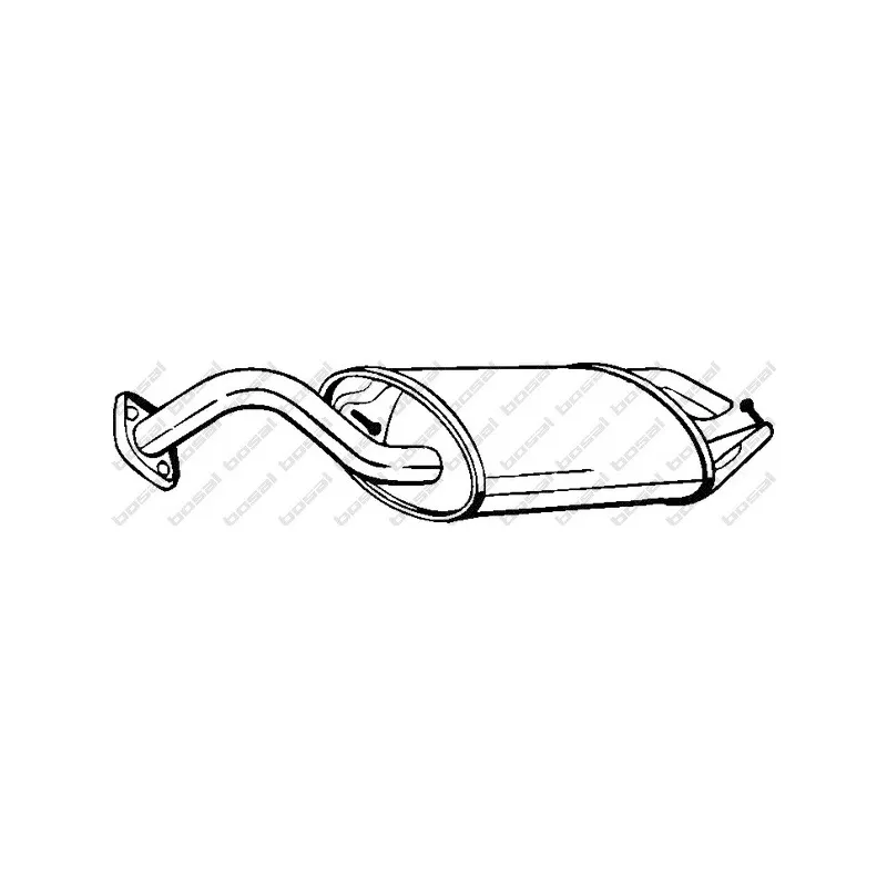 Silencieux arrière BOSAL 228-491