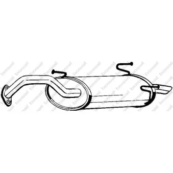 Silencieux arrière BOSAL