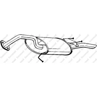 Silencieux arrière BOSAL 228-891