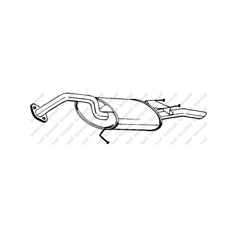 Silencieux arrière BOSAL 228-891