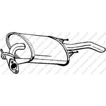 Silencieux arrière BOSAL 228-911