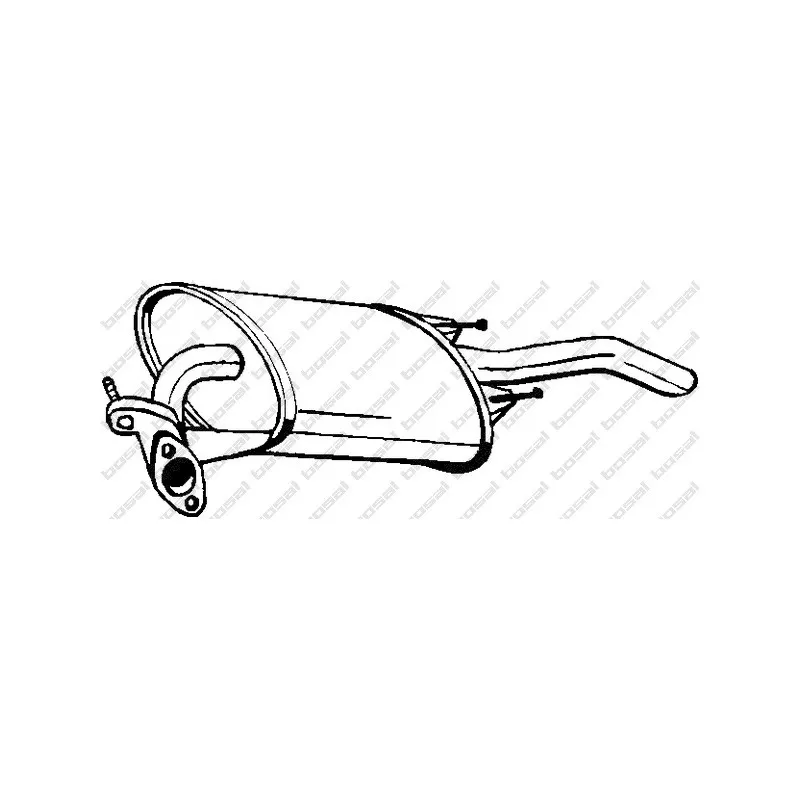 Silencieux arrière BOSAL 228-911