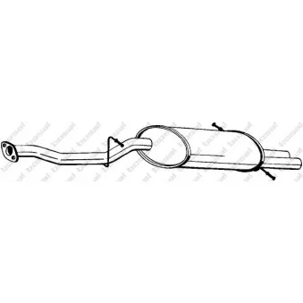 Silencieux arrière BOSAL