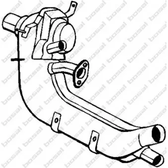 Silencieux central BOSAL 233-002