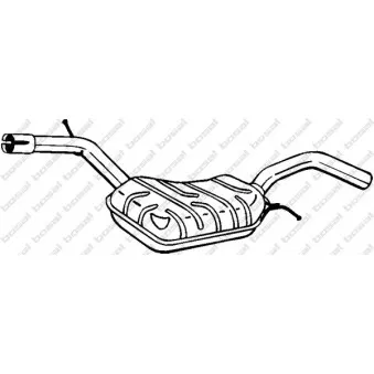 Silencieux central BOSAL 233-083