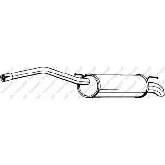 Silencieux arrière BOSAL 233-089