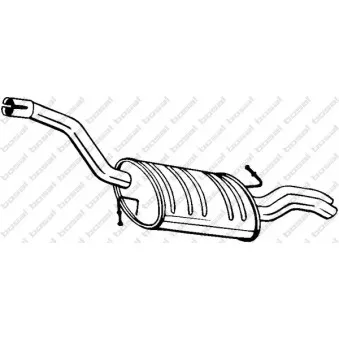 Silencieux arrière BOSAL 233-145