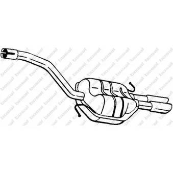 Silencieux arrière BOSAL 233-155