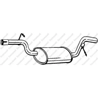 Silencieux central BOSAL 233-157